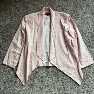 Shinestar Size S Blush Pink Linen Blazer